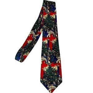 Vintage Silk Christmas Tie